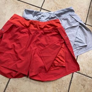 Two athletics shorts